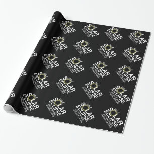 Total Solar Eclipse - custom date and location Wrapping Paper