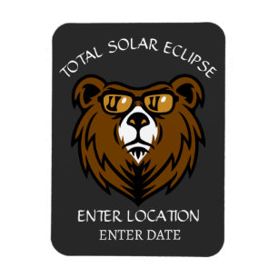 Total Solar Eclipse Custom Spain 2026 Magnet