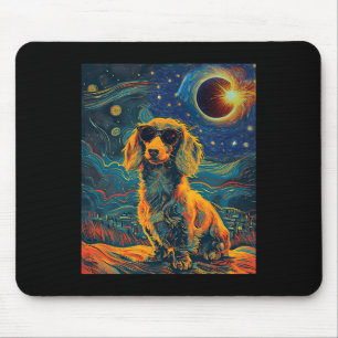 Total Solar Eclipse Dachshund Dog  Mouse Mat