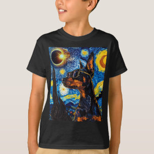 Total Solar Eclipse Doberman Dog T-Shirt