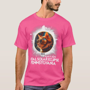 Total Solar Eclipse Erie Pennsylvania 2024 Astrono T-Shirt