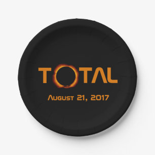 Total Solar Eclipse Event Paper Plate