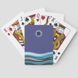 Total Solar Eclipse Graphic Art Playing Cards