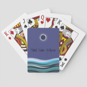 Total Solar Eclipse Graphic Art Playing Cards