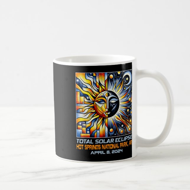 Total Solar Eclipse Hot Springs Ar Arkansas  Coffee Mug (Right)