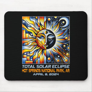 Total Solar Eclipse Hot Springs Ar Arkansas Mouse Mat