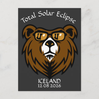 Total Solar Eclipse Iceland Custom Postcard