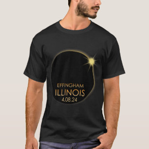 Total Solar Eclipse In Effingham Illinois 2024 Tot T-Shirt
