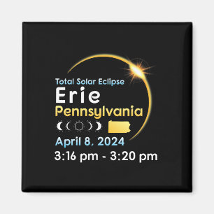 Total Solar Eclipse In Erie Pennsylvania On April Magnet