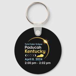 Total Solar Eclipse In Paducah Kentucky On April 0 Key Ring