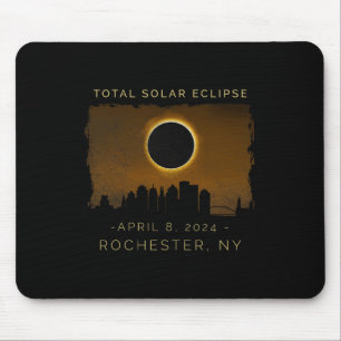 Total Solar Eclipse In Rochester New York Mouse Mat