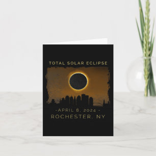Total Solar Eclipse In Rochester New York Vintage Card