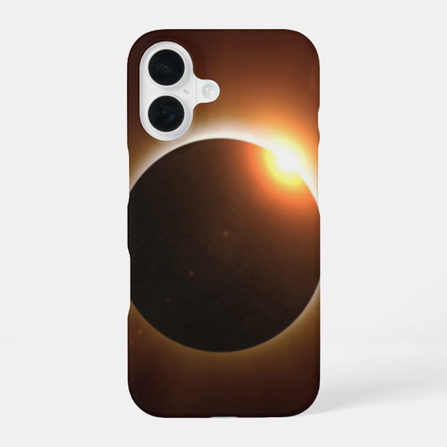 Total Solar Eclipse iPhone 16 Case (Back)