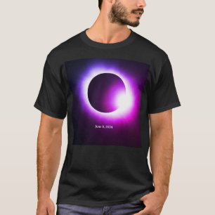 Total solar eclipse June 8th  2024 moon sun T-Shirt
