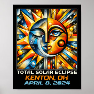 Total Solar Eclipse Kenton Ohio  Poster