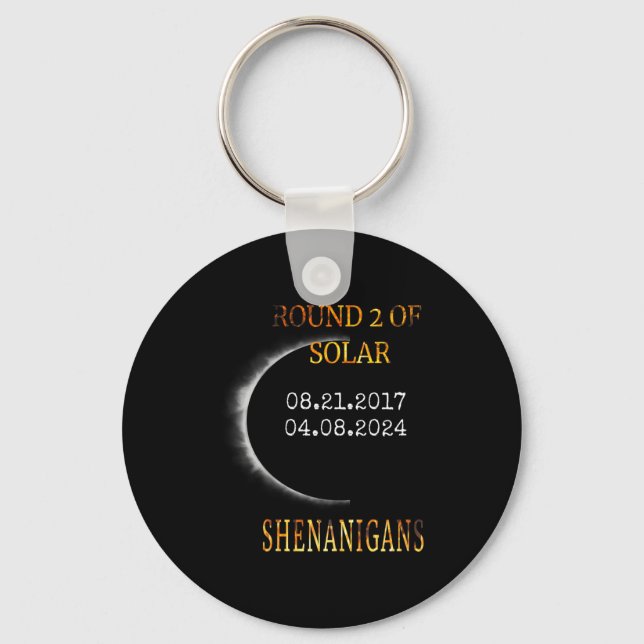 Total Solar Eclipse Key Ring (Front)