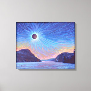 Total Solar Eclipse Lake Willoughby Vermont Canvas