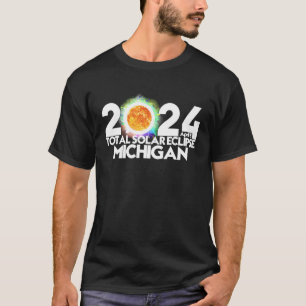 Total Solar Eclipse Michigan 2024 April 8 American T-Shirt