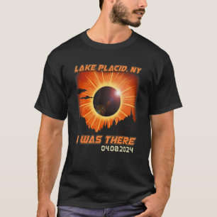 Total Solar Eclipse Mountain Hiking Lake Placid Ne T-Shirt