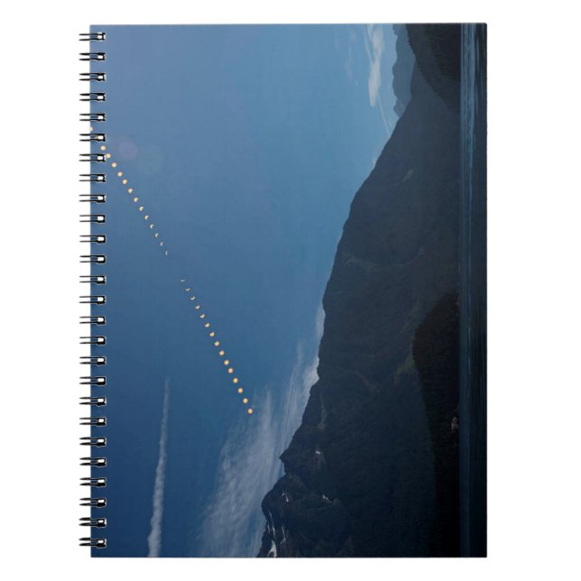 Total Solar Eclipse Mountain Time Lapse Notebook (Front)