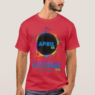 Total Solar Eclipse New Hampshire 2024 Colourful T T-Shirt