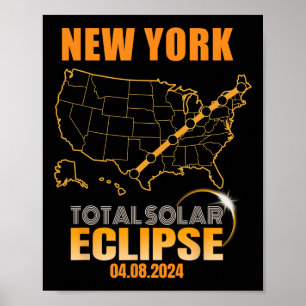Total Solar Eclipse New York  Poster