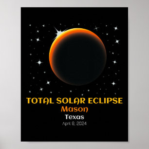 Total Solar Eclipse Of April 8  Poster