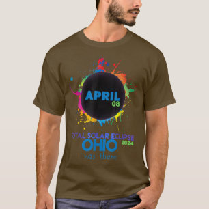 Total Solar Eclipse Ohio 2024 Colourful Totality T-Shirt