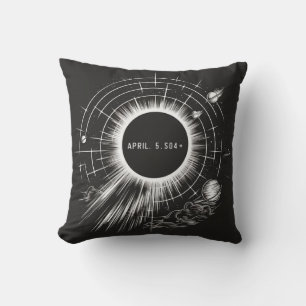 TOTAL SOLAR ECLIPSE OHIO APRIL CUSHION