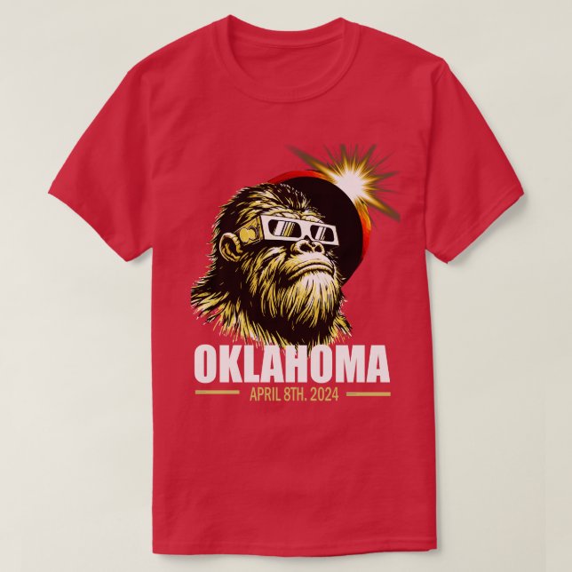 Total solar eclipse Oklahoma 2024 T-Shirt (Design Front)