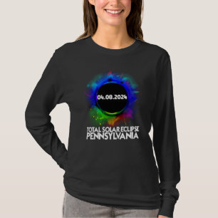 Total Solar Eclipse Pennsylvania 2024 Colorful Tot T-Shirt