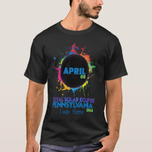 Total Solar Eclipse Pennsylvania 2024 Colourful To T-Shirt