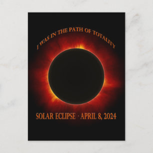 Total Solar Eclipse Personalised Postcard