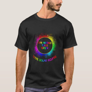 Total Solar Eclipse San Antonio Texas 4/28/24 Kids T-Shirt