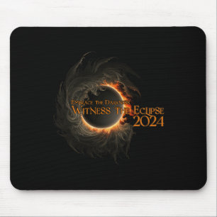 Total Solar Eclipse Shirt April 8 Embrace The Dark Mouse Mat