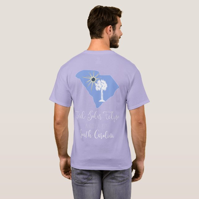 Total Solar Eclipse South Carolina Dark Tee (Back Full)
