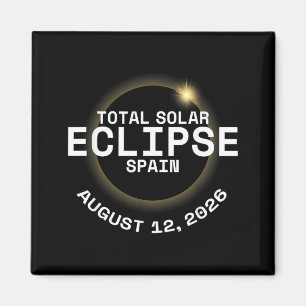 Total Solar Eclipse Spain 12th August 2026 Magnet