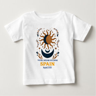 Total Solar Eclipse Spain August 2026 Baby T-Shirt