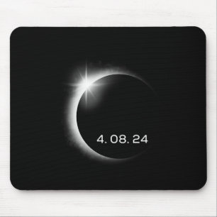 Total Solar Eclipse Spring April 8th 2024 America Mouse Mat