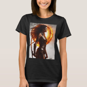 Total Solar Eclipse Sun Warrior Add Text or Name T-Shirt