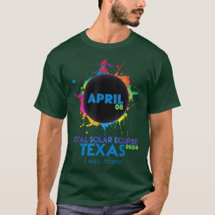 Total Solar Eclipse TEXAS 2024 Colorful Totality  T-Shirt