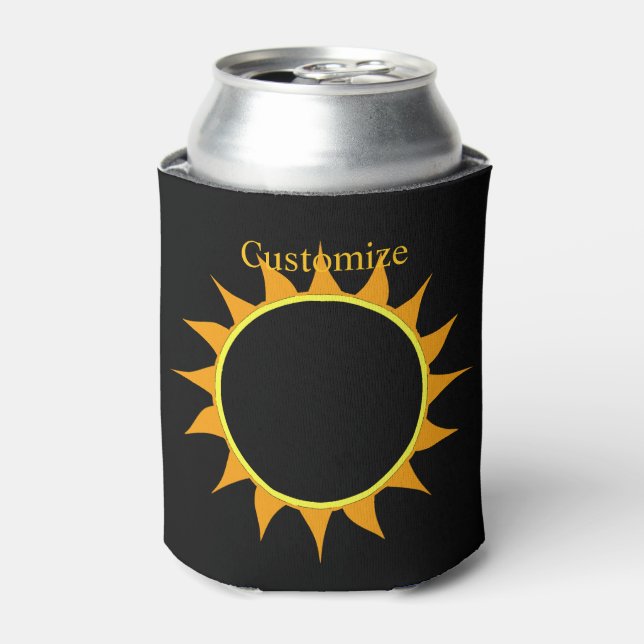 Total Solar Eclipse Thunder_Cove Can Cooler (Can Front)