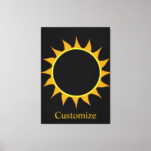 Total Solar Eclipse Thunder_Cove Canvas Print