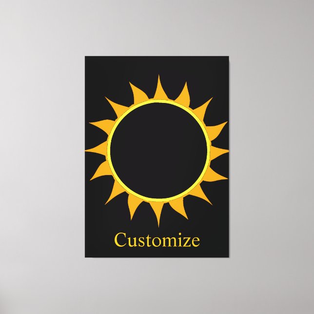 Total Solar Eclipse Thunder_Cove Canvas Print (Front)