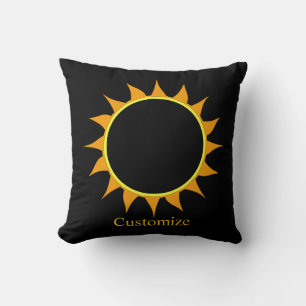 Total Solar Eclipse Thunder_Cove Cushion
