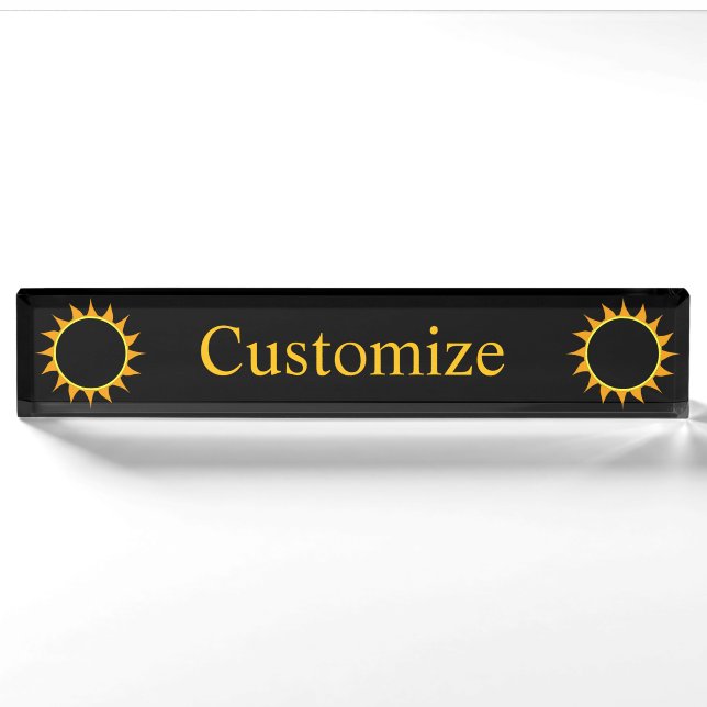 Total Solar Eclipse Thunder_Cove Nameplate (Front)