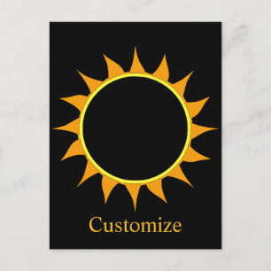 Total Solar Eclipse Thunder_Cove Postcard