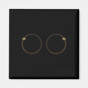 Total Solar Eclipse Totality April Illustration Magnet