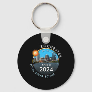 Total Solar Eclipse Totality Rochester New York 26 Key Ring