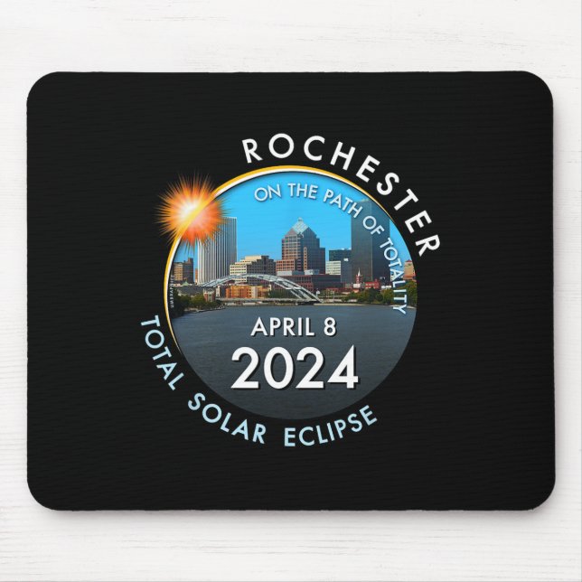 Total Solar Eclipse Totality Rochester New York 26 Mouse Mat (Front)